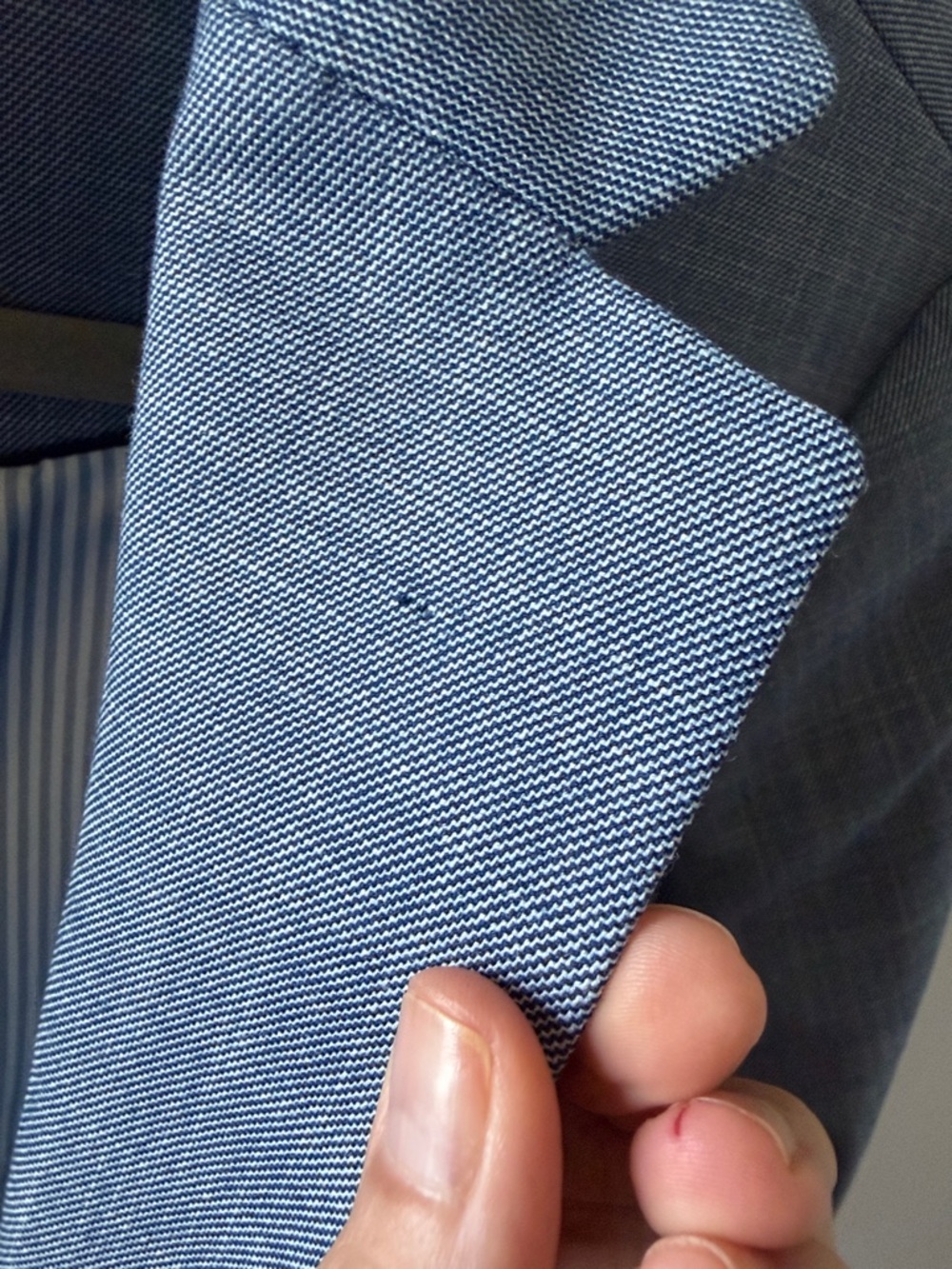 Talbots Blue Single-Button Notch Lapel Blazer - Picture 7 of 8